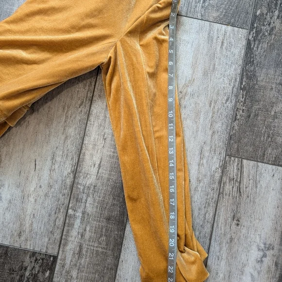 Blank NYC Mustard Yellow Women's Velvet Double-Breasted Jacket Sz M - Picture 7 of 7